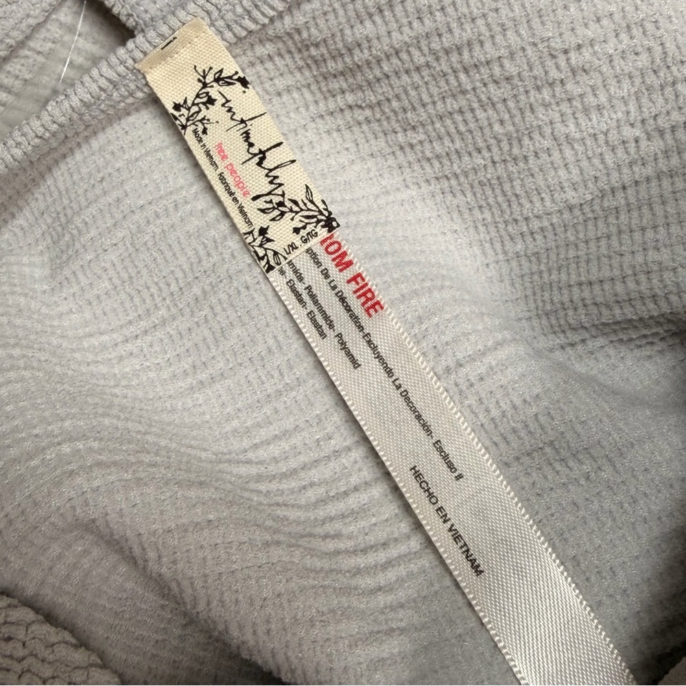 FREE PEOPLE Intimately The Rib - Reach for Bodysuit Moon Rock L-XL NEW W Tags - Picture 9 of 11